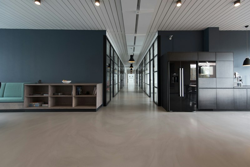 Clean modern commercial office interior